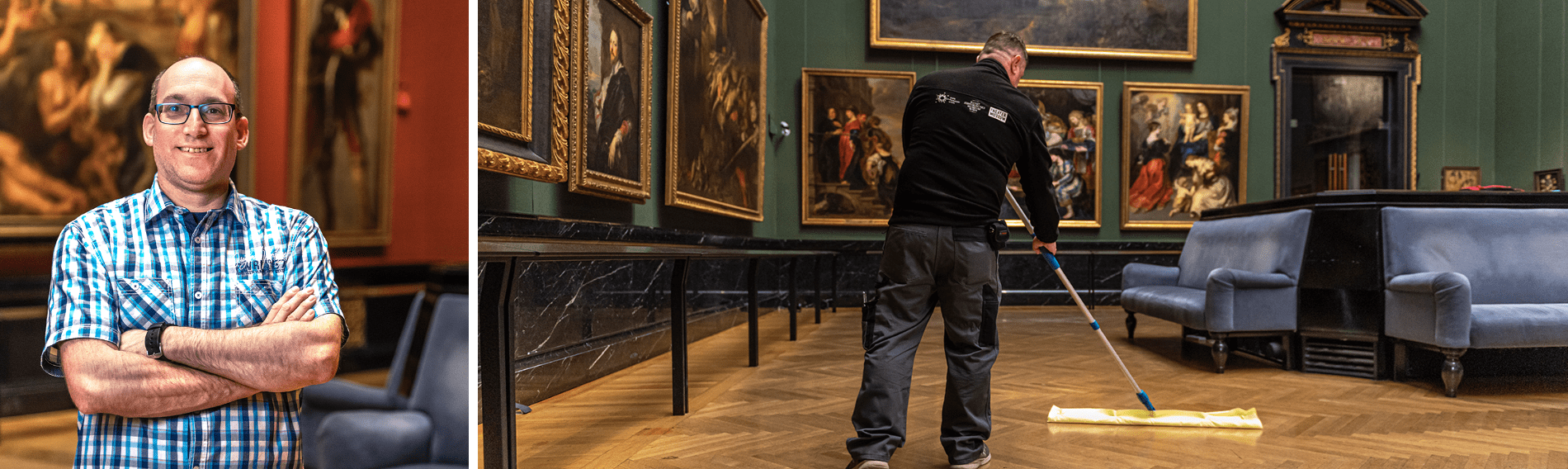 Floor cleaning in the Kunsthistorisches Museum Vienna (Interview)